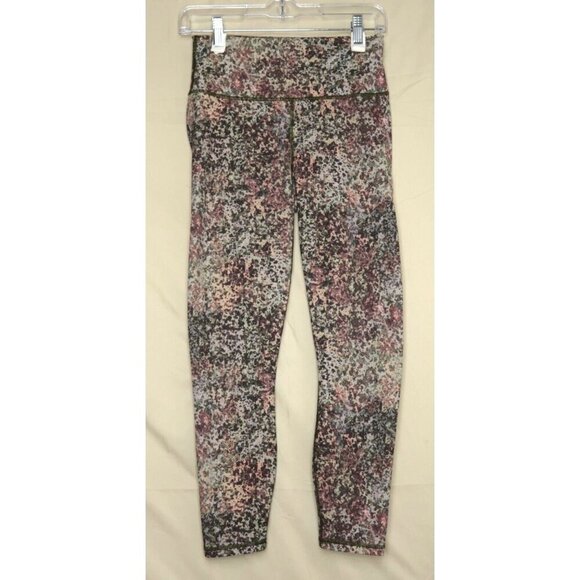 Fabletics Pants - Fabletics Powerhold Watercolor Printed Leggings 7/8 Length Women's Size Small
